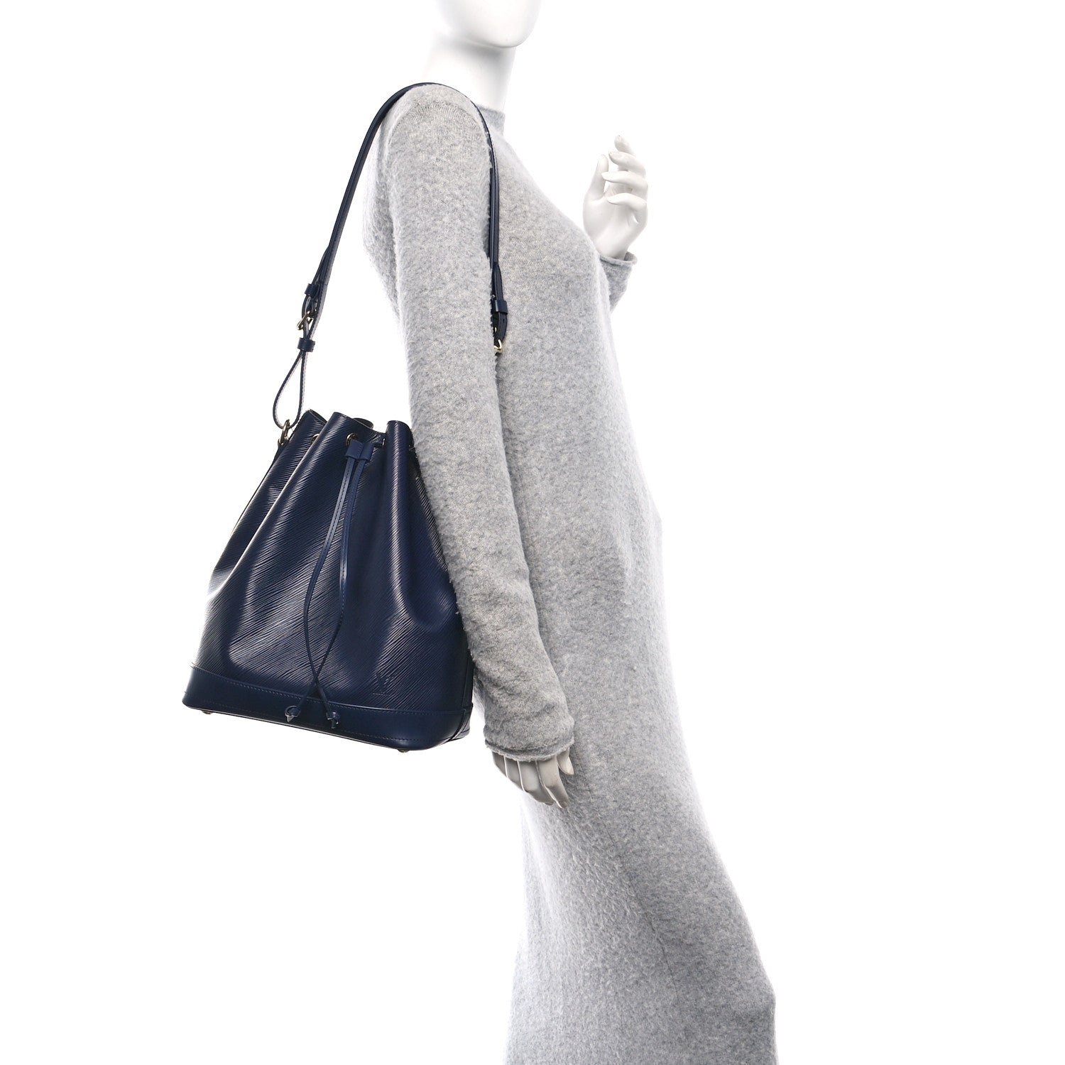 Louis Vuitton Epi Noe MM Navy 2 of 10