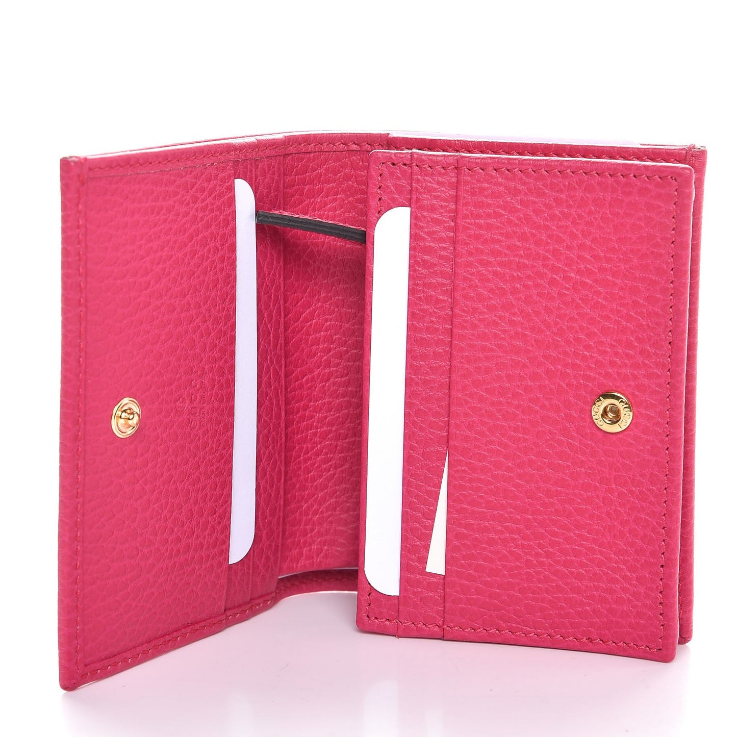 Dollar Calfskin GG Marmont Card Case Box Pink