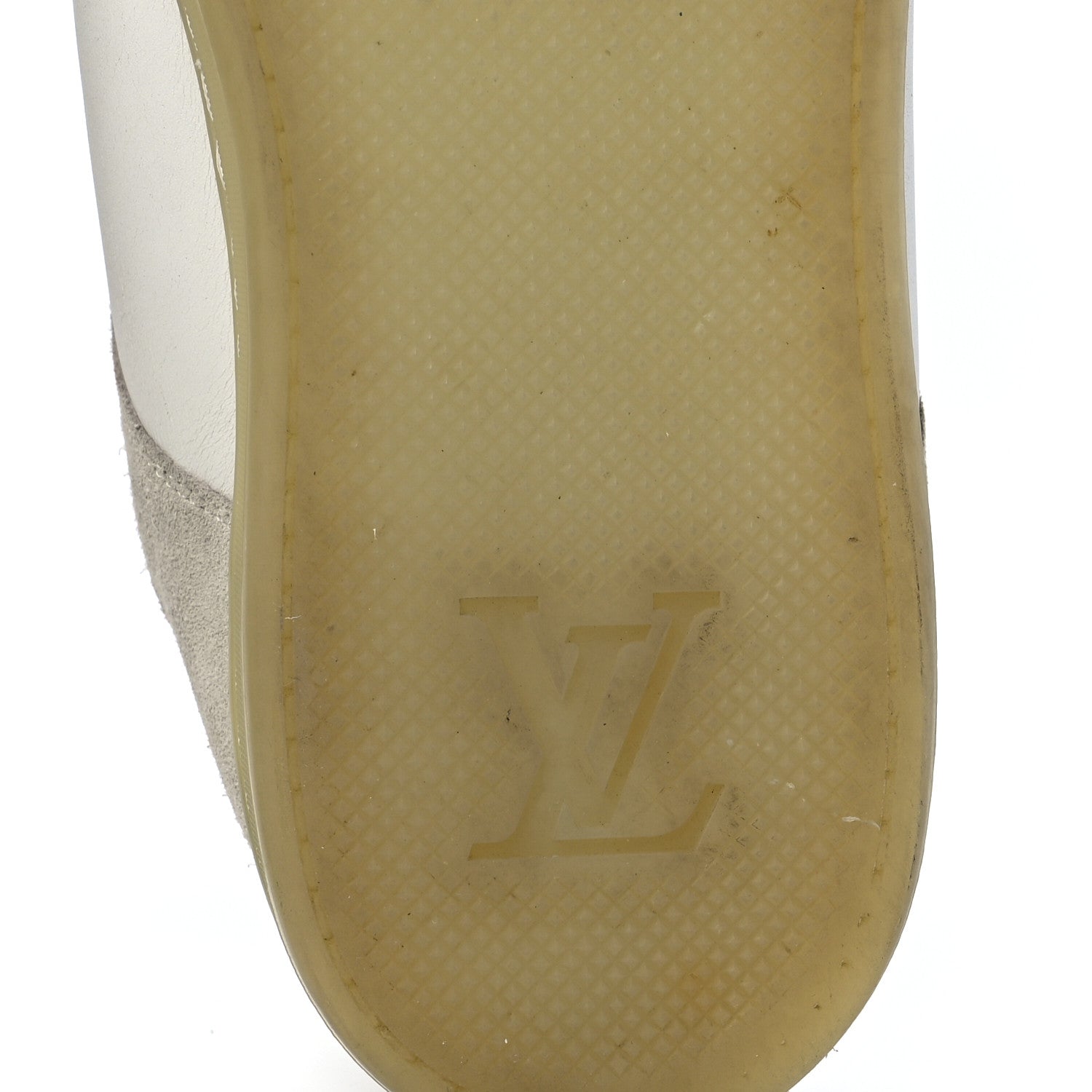 Louis Vuitton Calfskin Suede LV Mens Sneakers 9 White 6 of 9