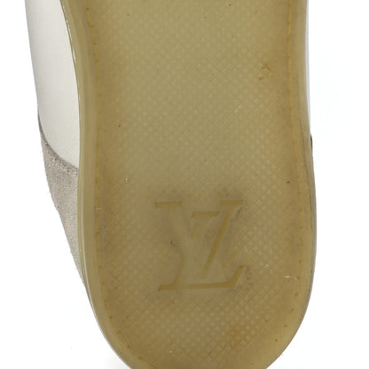 Louis Vuitton Calfskin Suede LV Mens Sneakers 9 White 6 of 9