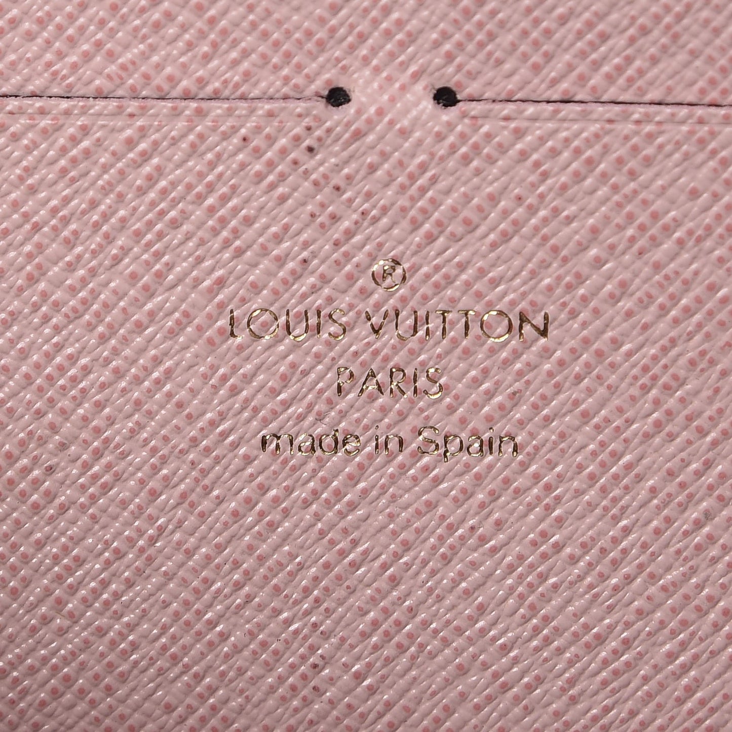 Monogram Clemence Wallet Rose Ballerine