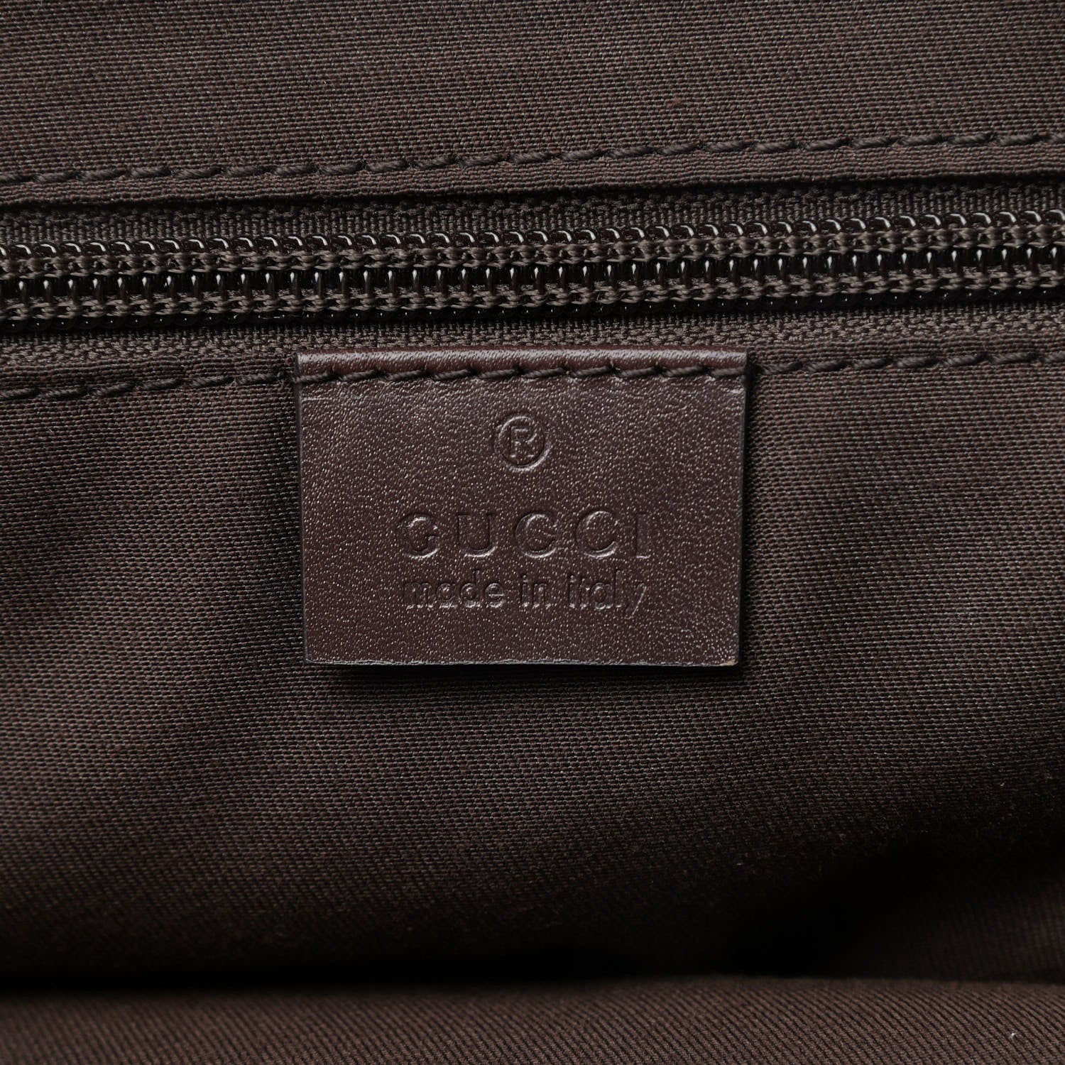 Gucci GG Supreme Monogram Medium Single Buckle Rucksack Backpack Beige Ebony Brown 6 of 9