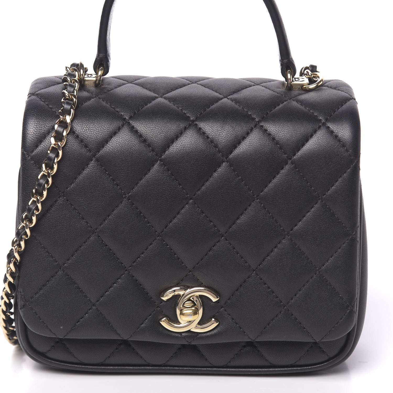 Chanel Lambskin Quilted Mini Citizen Chic Flap Black 12 of 13