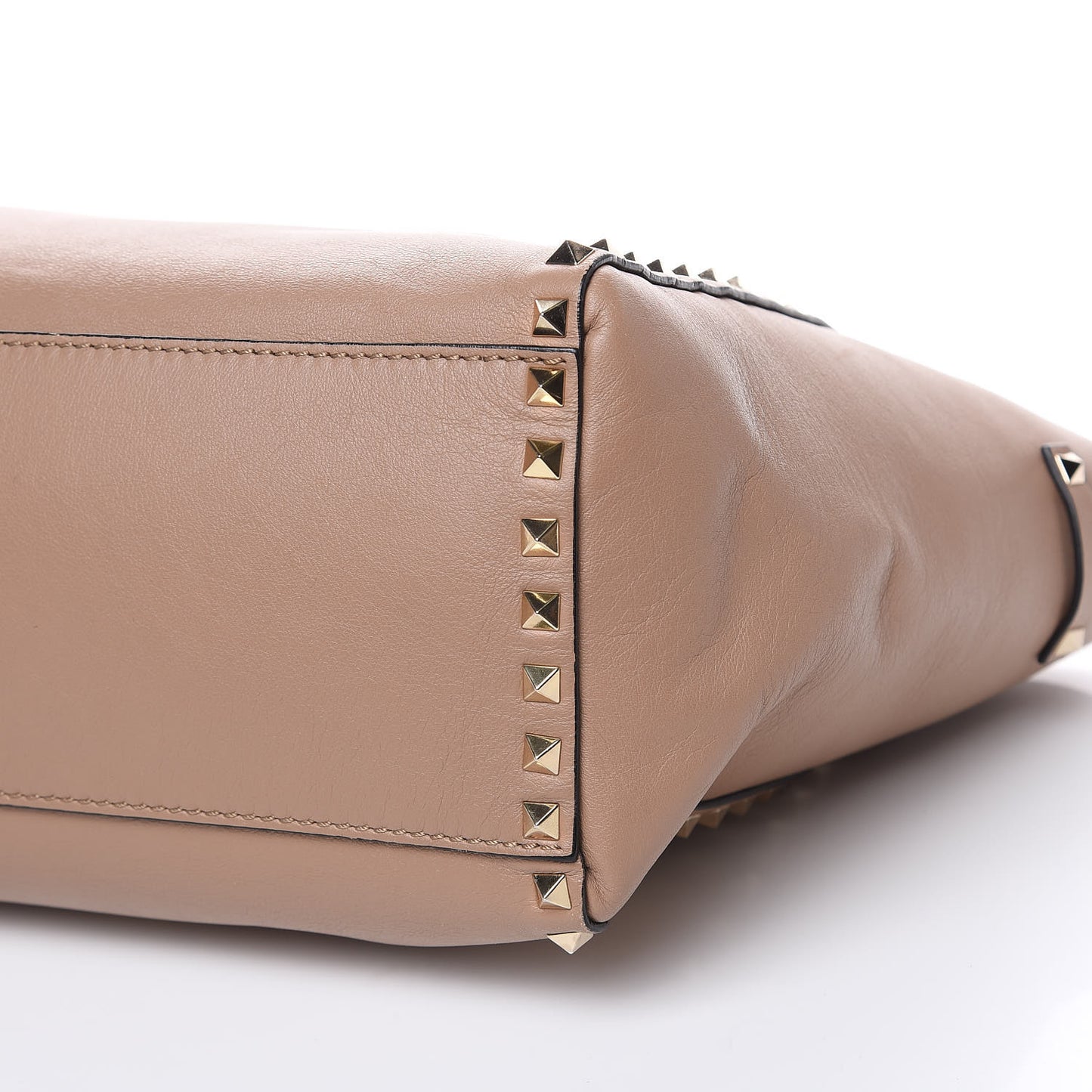 Vitello Rockstud Double Handle Tote Alpaca