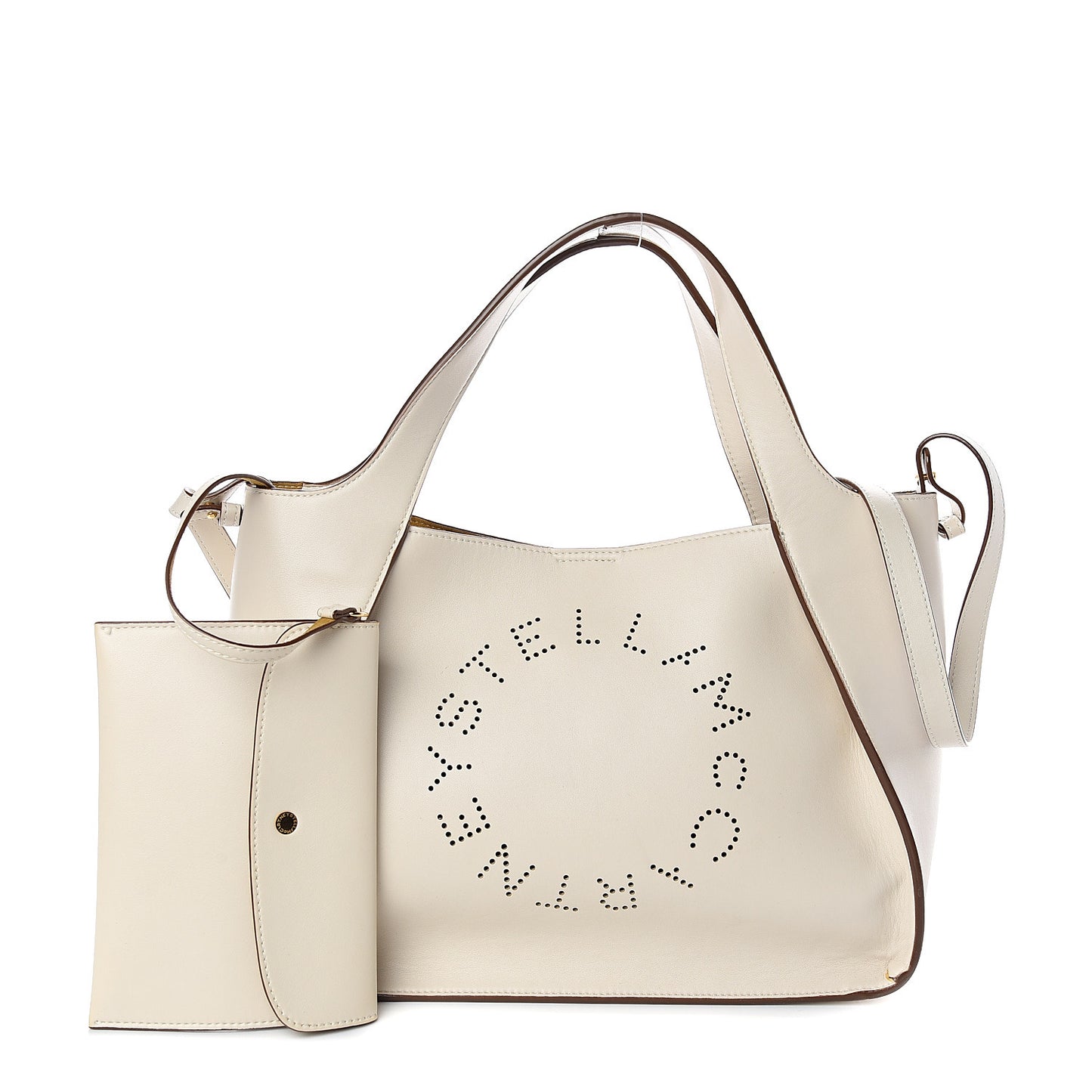 Eco Alter Nappa Perforated Crossbody Tote White