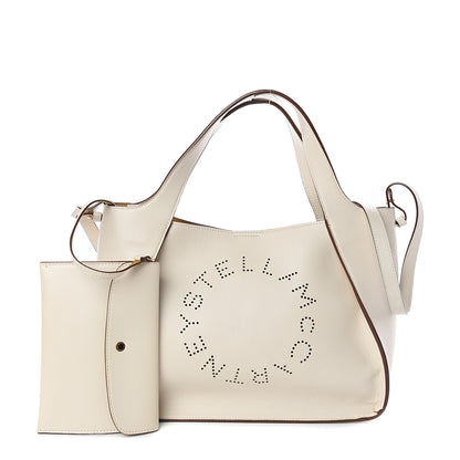 Stella McCartney Eco Alter Nappa Perforated Crossbody Tote White 1 of 10