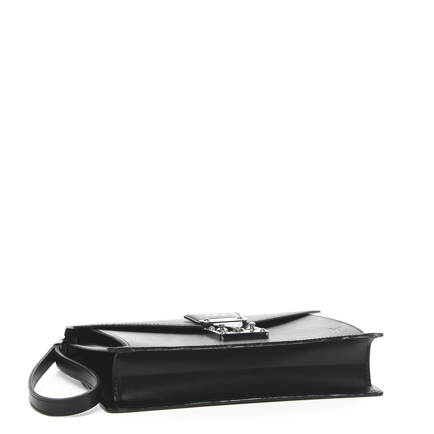 Epi Pochette Sellier Dragonne Clutch Black