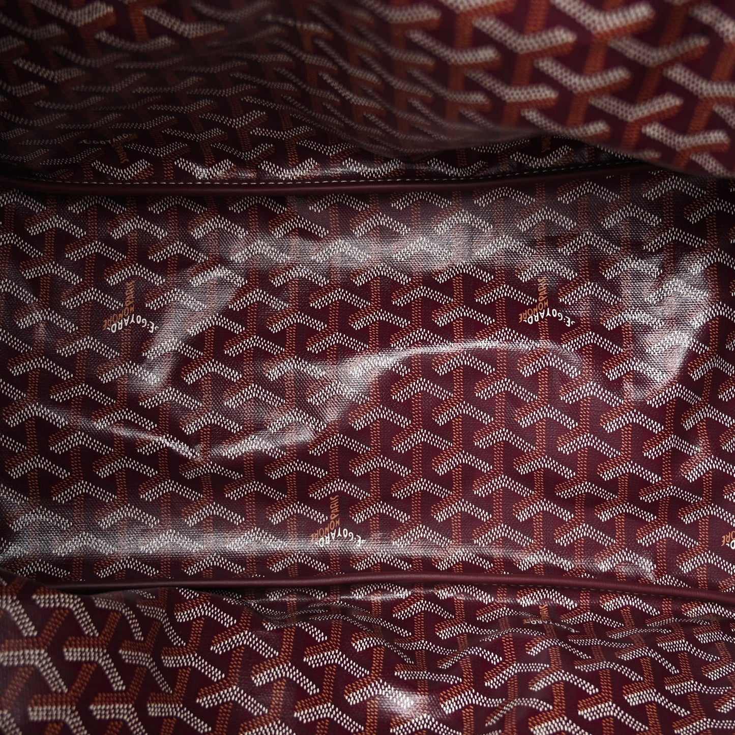 Goyardine Reversible Anjou GM Burgundy