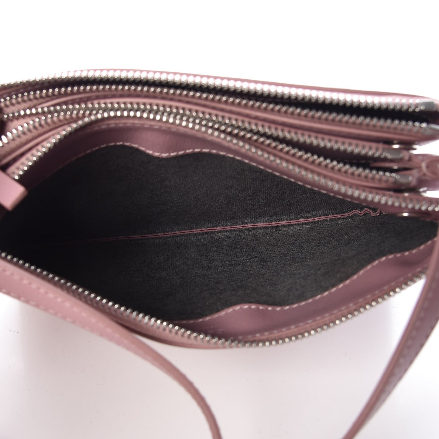 Lambskin Small Trio Crossbody Bag Antique Rose