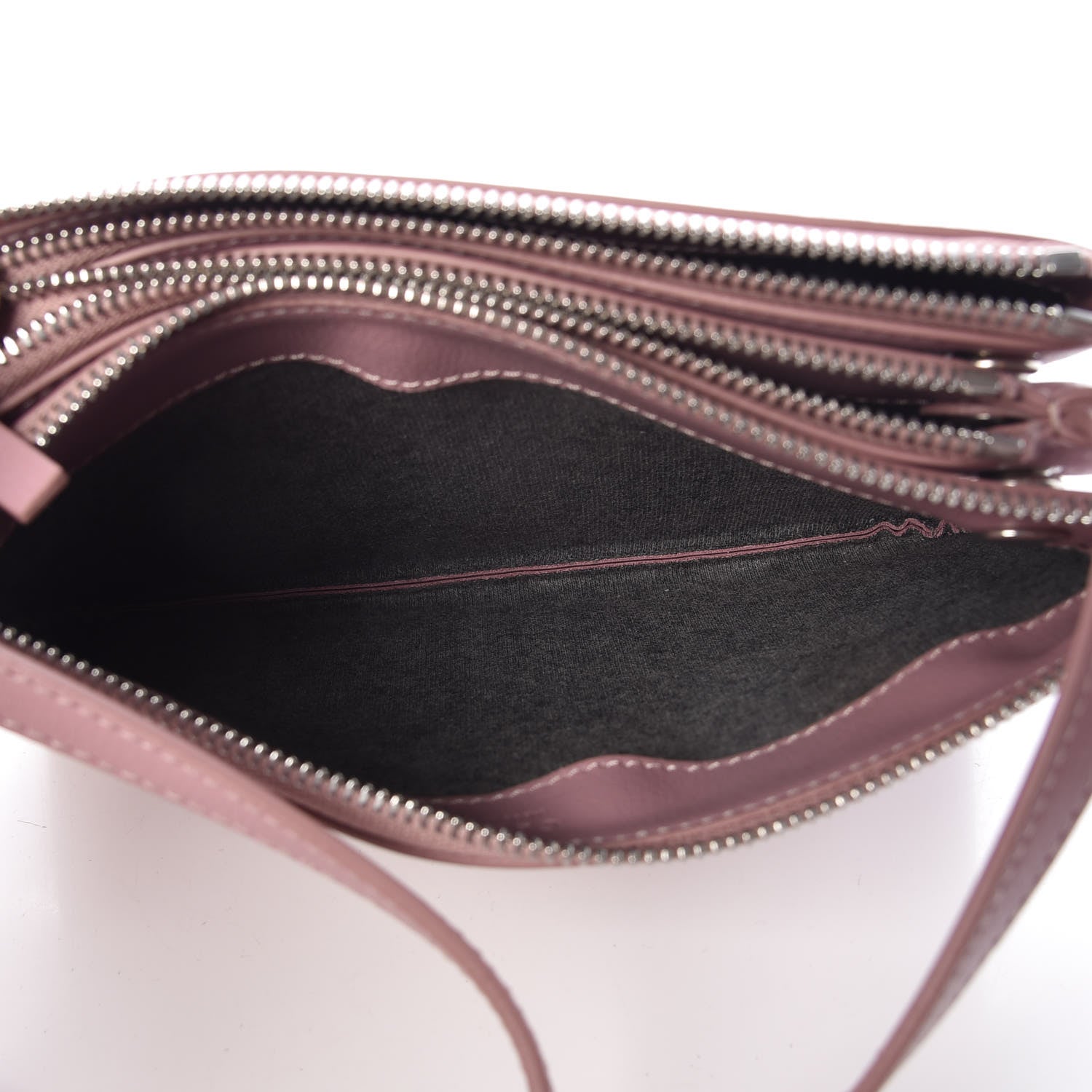 Celine Lambskin Small Trio Crossbody Bag Antique Rose 5 of 10