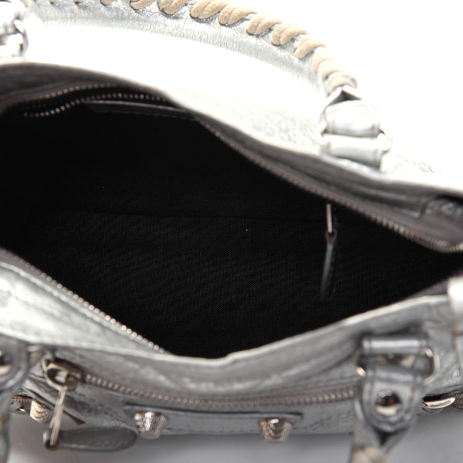 Balenciaga Agneau Giant 12 Silver Hardware Mini City Gris Aluminum 6 of 20