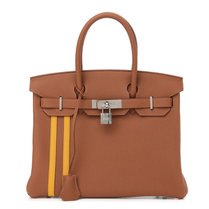 Hermes Togo Swift Officier Birkin 30 Gold Ambre 1 of 11