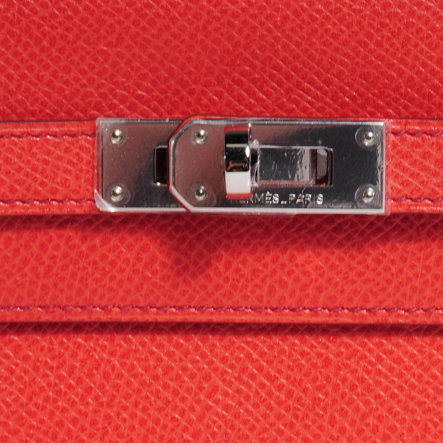 Hermes Epsom Flag Kelly Longue Wallet Corail Flamingo 8 of 9