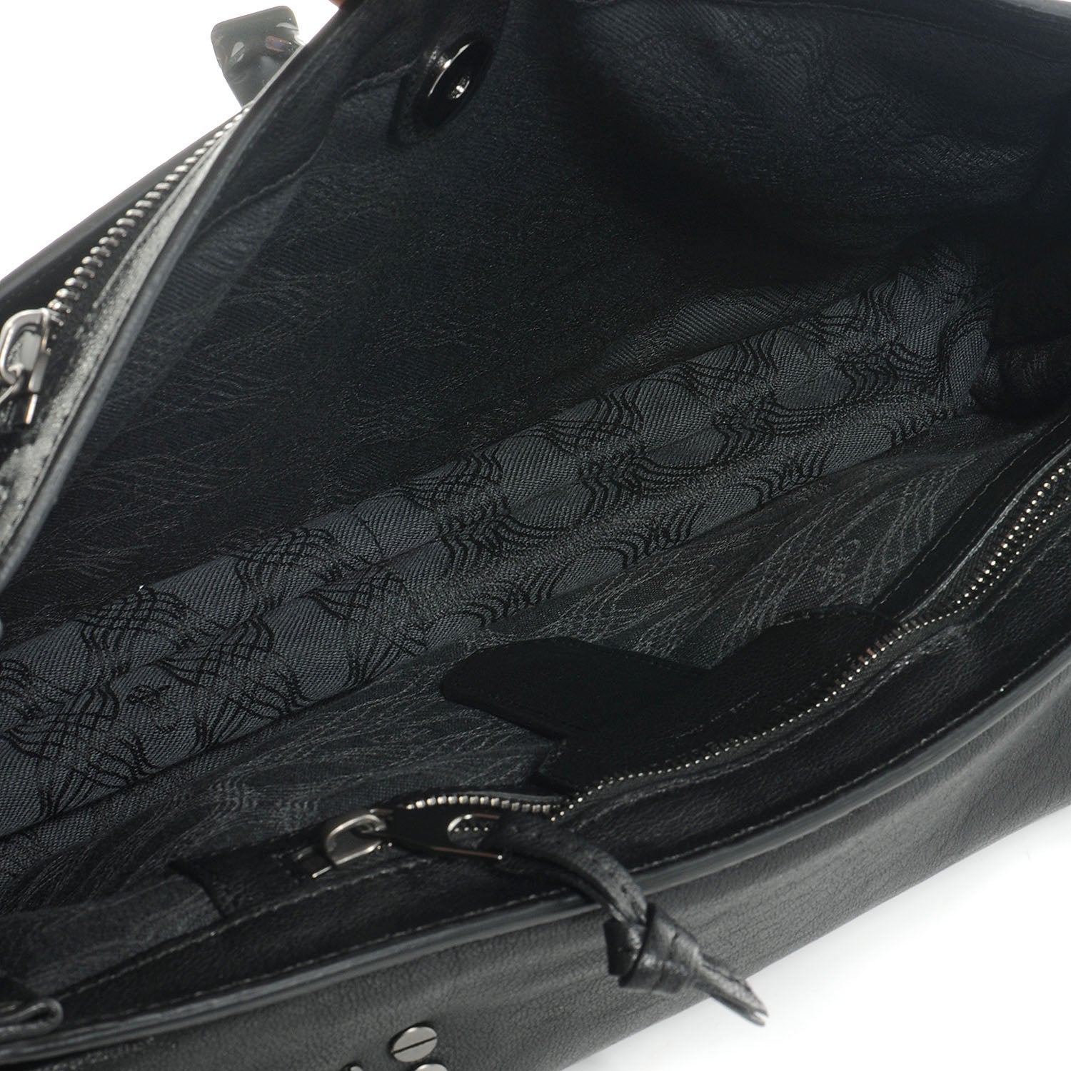 Proenza Schouler Woven Leather PS1 Medium Satchel Black 5 of 14