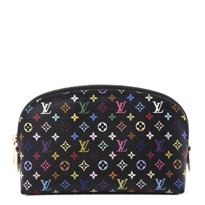 Louis Vuitton Monogram Multicolor Cosmetic Pouch Black Grenade 1 of 8