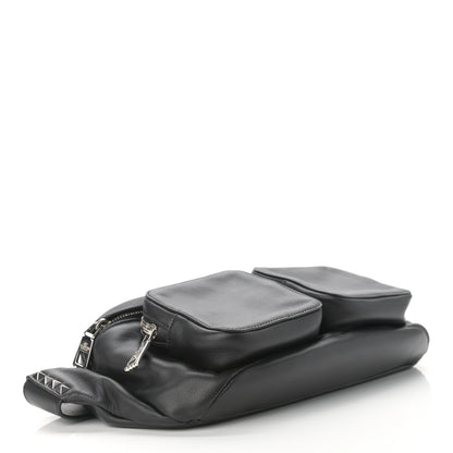 Valentino Garavani Calfskin Rockstud Belt Bag Black 3 of 9