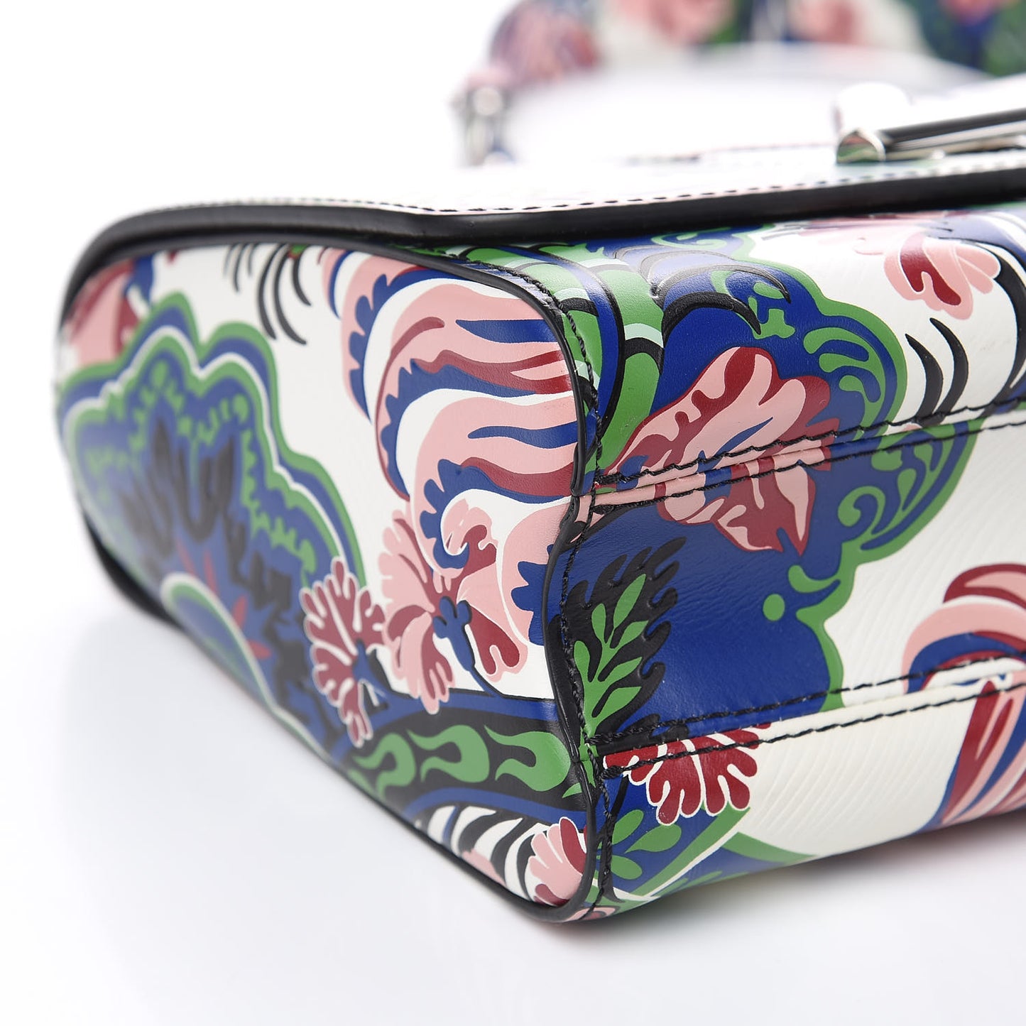 Epi Floral Twist Shoulder Bag MM Multicolor