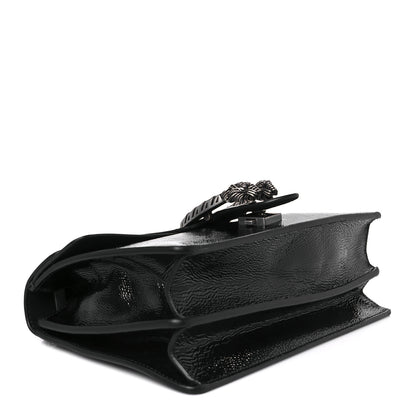 Gucci Crinkled Patent Small Dionysus Shoulder Bag Black 3 of 11
