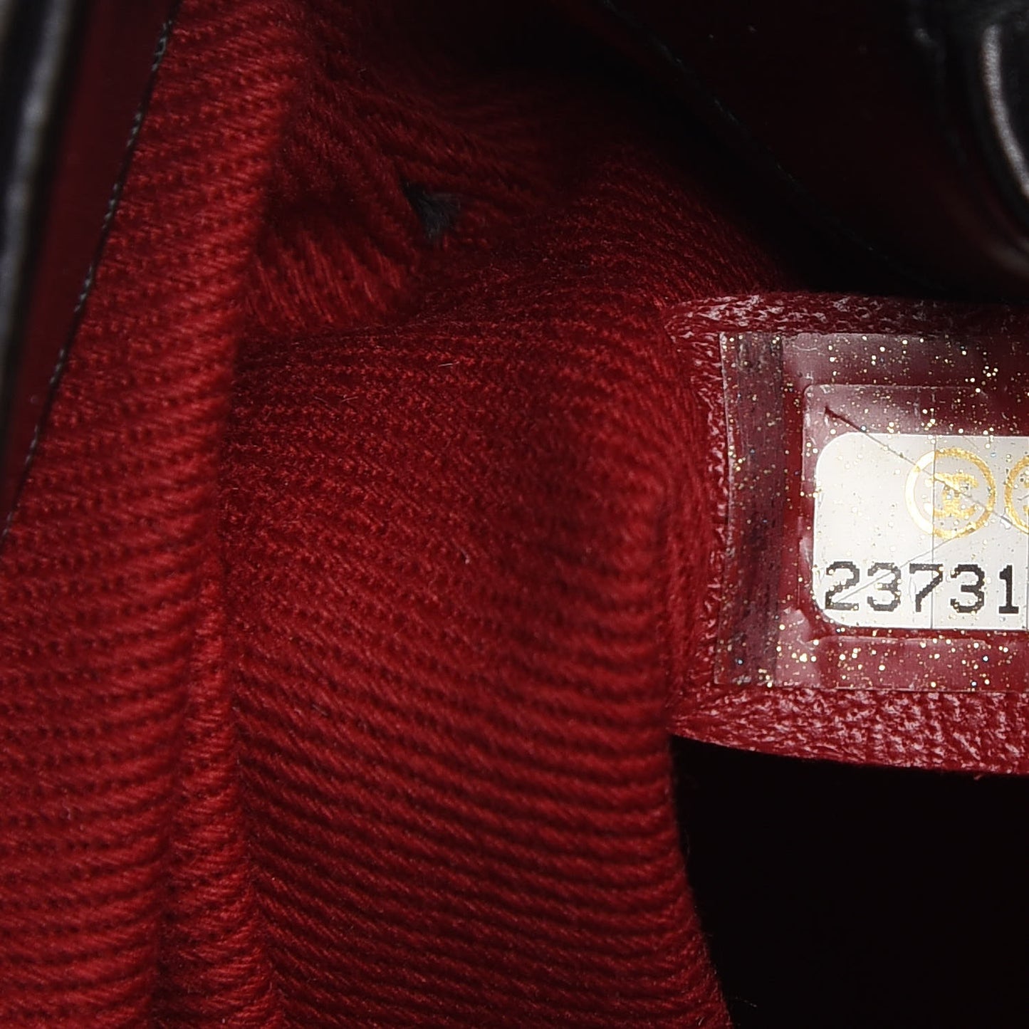 Calfskin Chevron Quilted Mini Coco Handle Flap Black