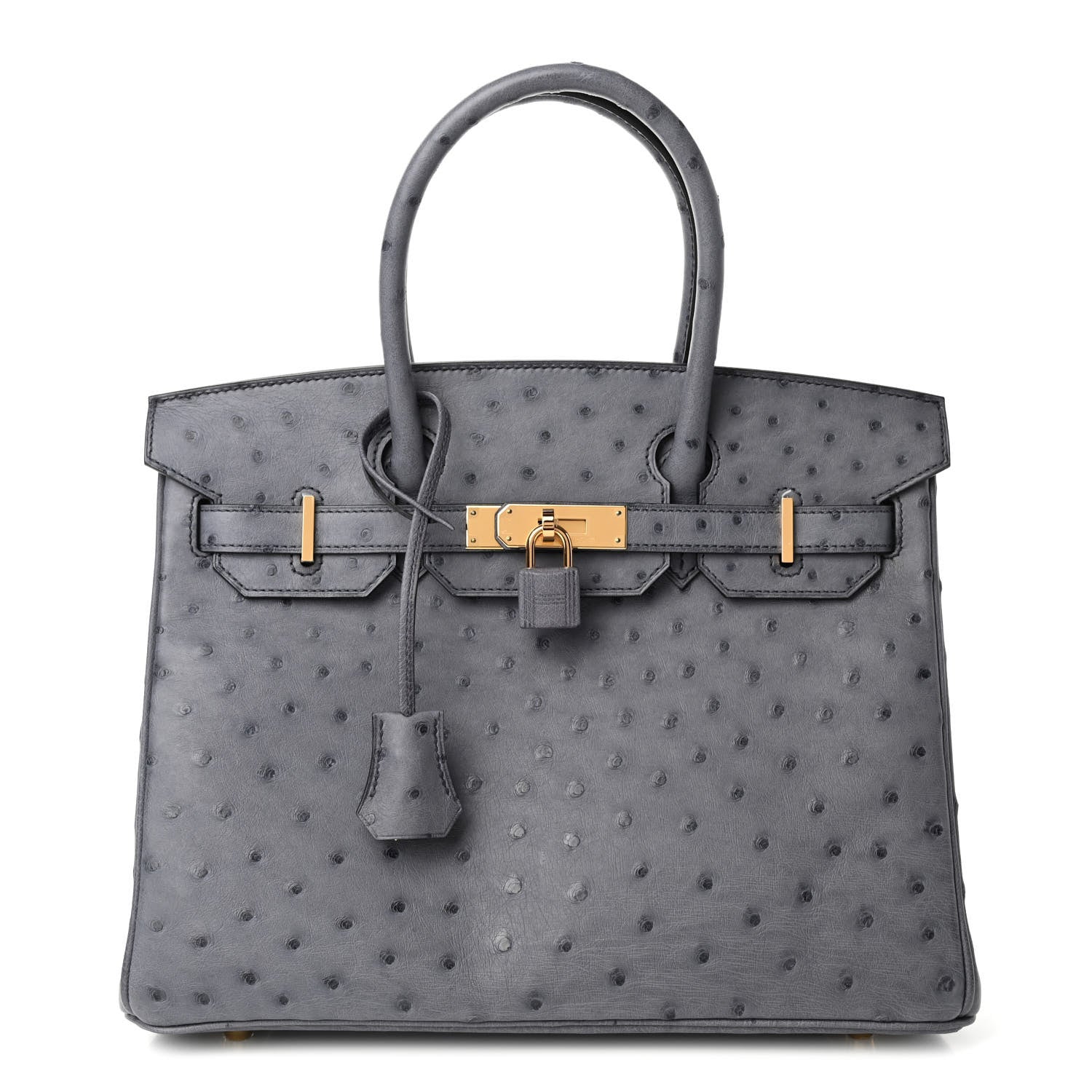 Hermes Ostrich Birkin 30 Gris Agate 1 of 10