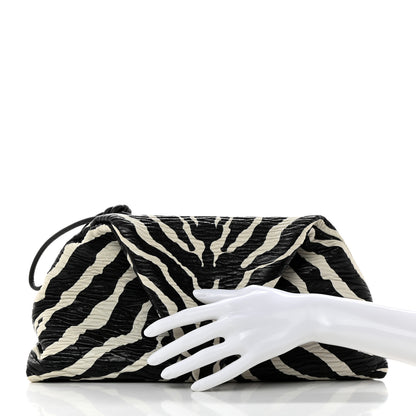 Bottega Veneta Nappa BV Trine Clutch Zebra 2 of 7
