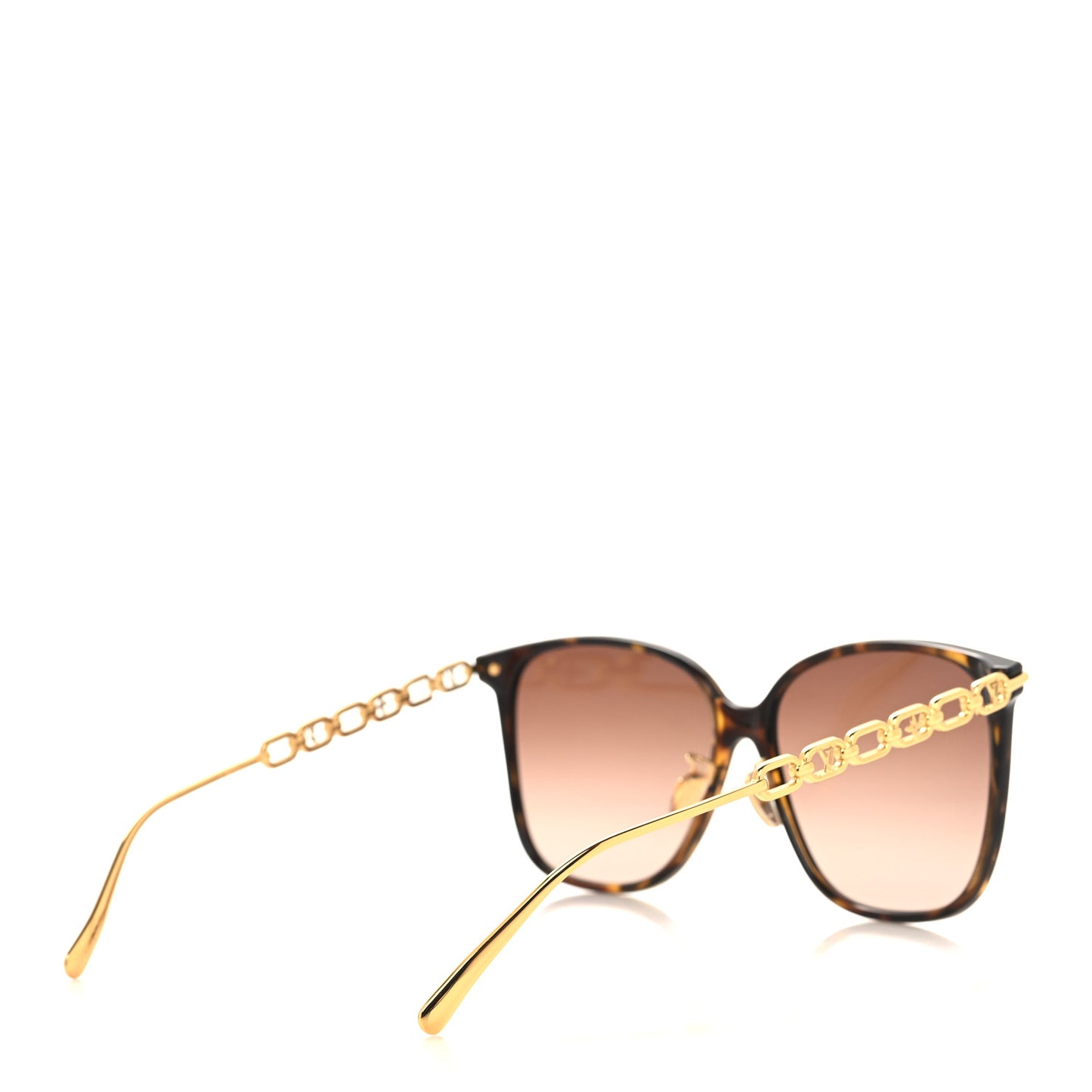 Acetate Metal My LV Two Chain Classique Square Z1945U Sunglasses Havana Brown