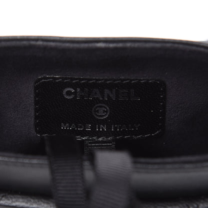 Chanel Lambskin Quilted Chain Around Phone Holder Black 6 of 9