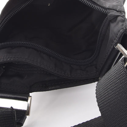 Prada Nylon Small Flat Messenger Bag Black 7 of 11