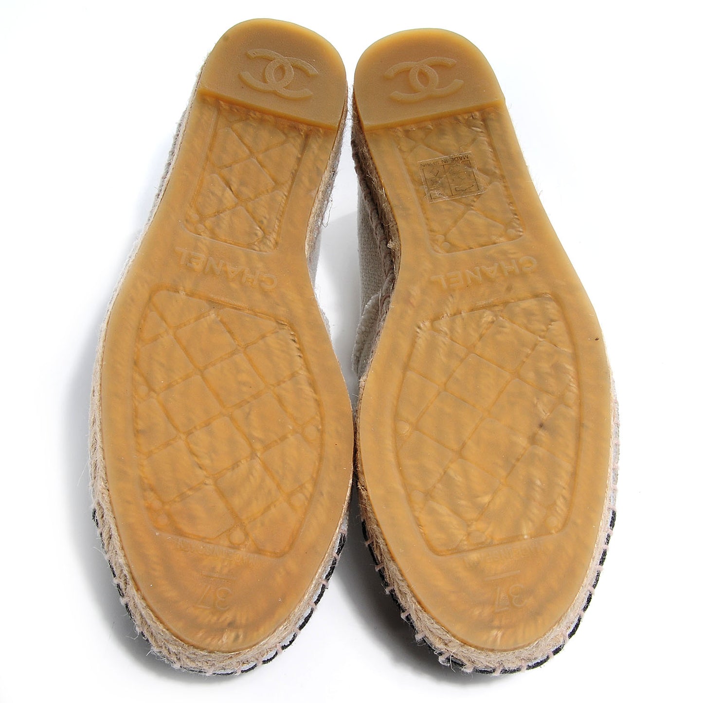 Toile Espadrilles Beige Black 37