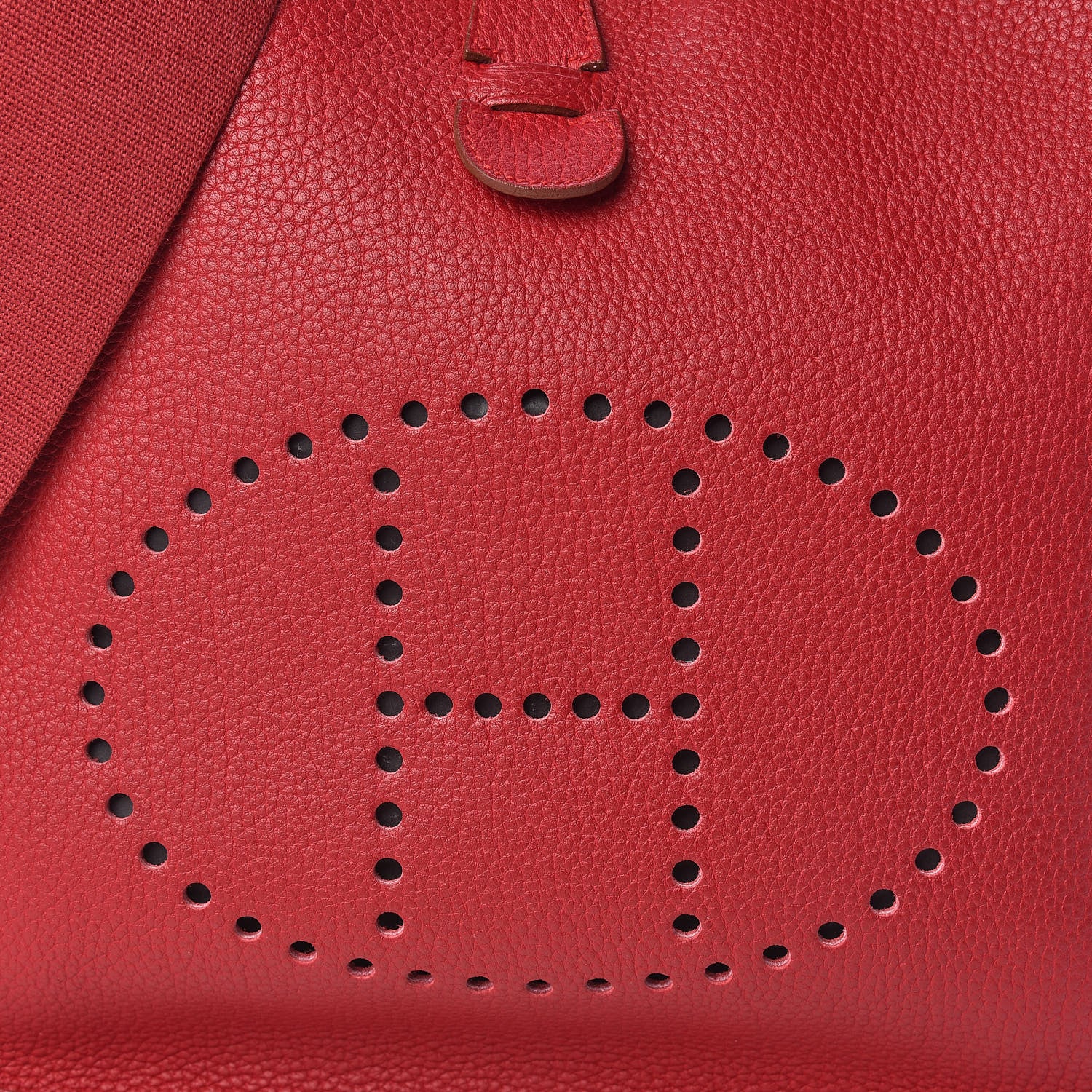 Hermes Taurillon Clemence Evelyne GM Rouge Vif 10 of 10