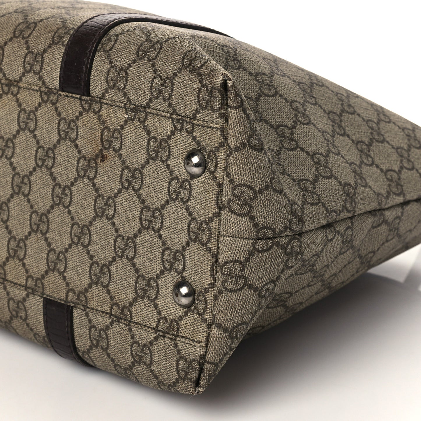 GG Plus Monogram Medium Joy Tote Dark Brown