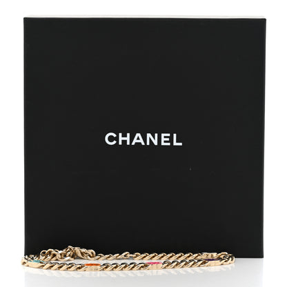 Chanel Metal Enamel Chain CC Choker Gold Multicolor 6 of 6