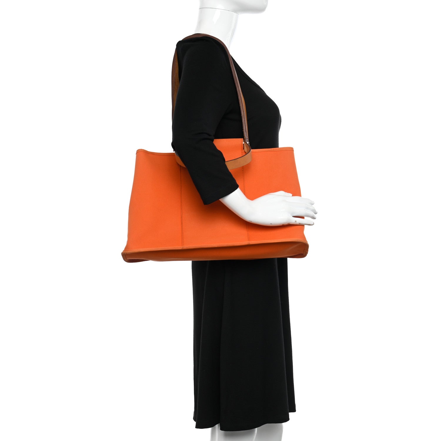 Hermes Toile Cabag 39 Orange 2 of 10