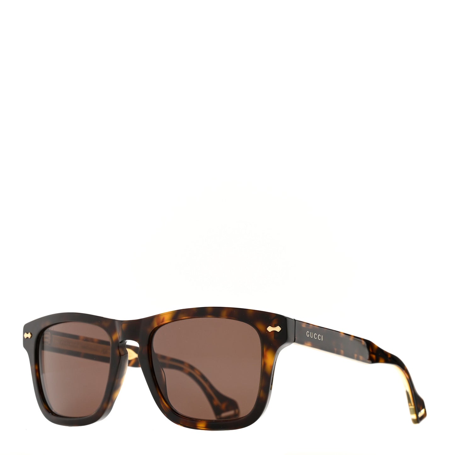 Acetate Square Frame Sunglasses GG0735S Tortoise
