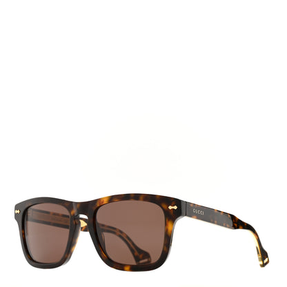 Gucci Acetate Square Frame Sunglasses GG0735S Tortoise 1 of 6