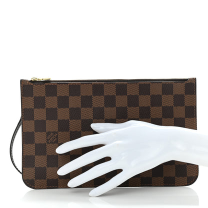 Louis Vuitton Damier Ebene Neverfull MM GM Pochette 2 of 8
