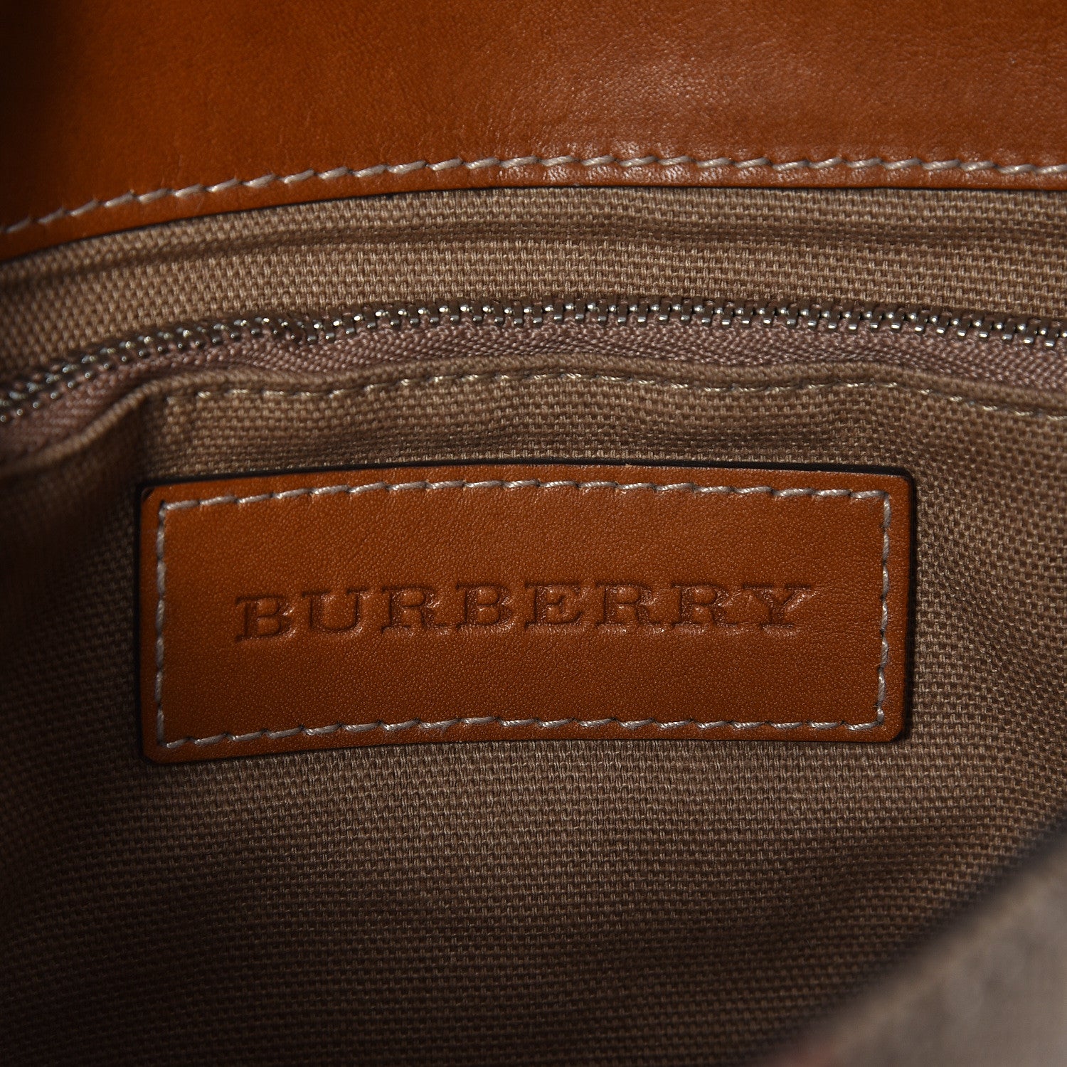 Burberry Canvas House Check Small Henham Crossbody Tan 8 of 11