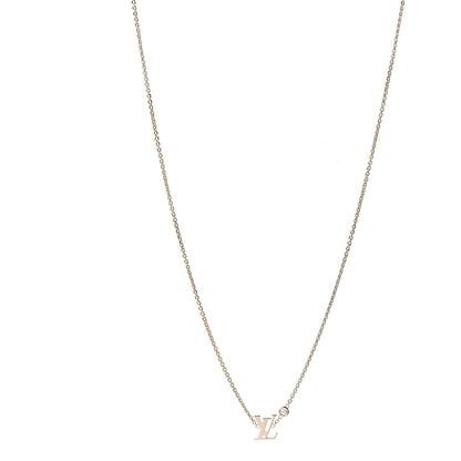 Louis Vuitton 18K Yellow Gold Diamond Idylle Blossom LV Pendant Necklace 1 of 6
