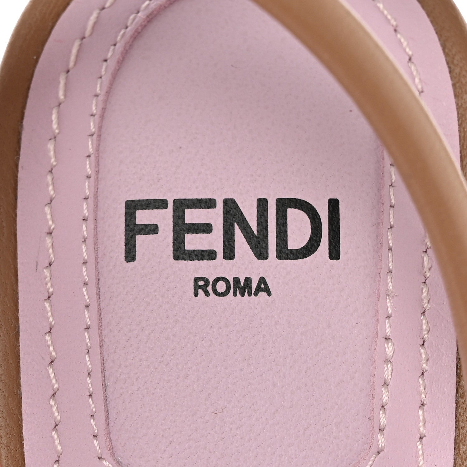 Fendi Nappa Metallic Ayers Fendi First 95mm Strappy Sandals 36.5 Rosa Geranio Albicocca 7 of 10
