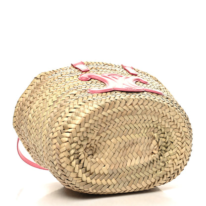 Celine Raffia Calfskin Triomphe Teen Panier Lipstick 4 of 9