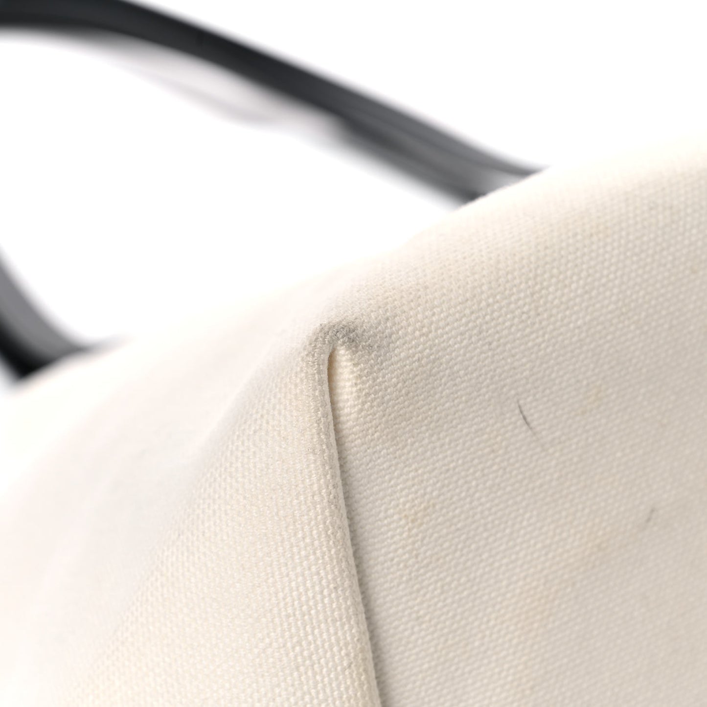 Canvas Logo Tote Black White