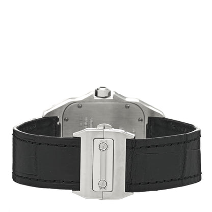 Cartier Stainless Steel Alligator 38mm Santos 100 Automatic Watch 3 of 6