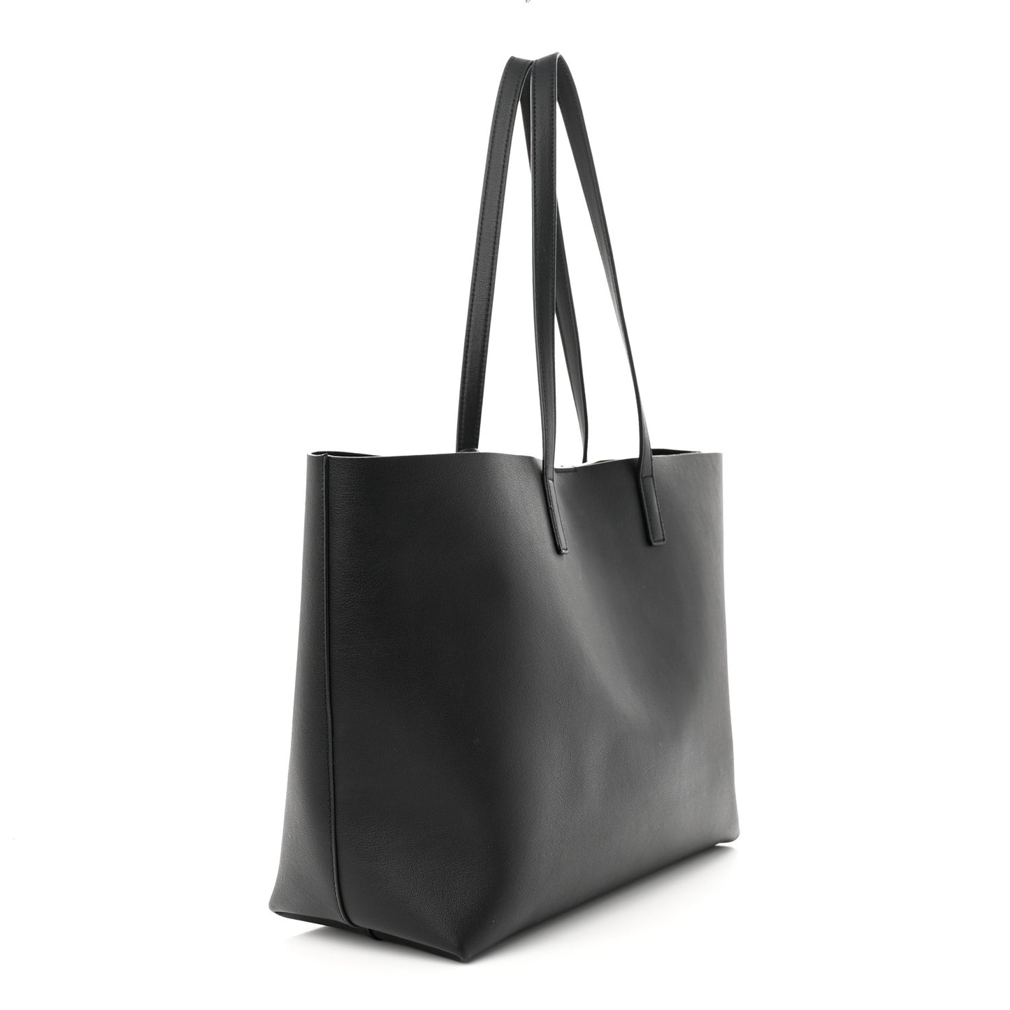 Calfskin Large Shopping Tote Black