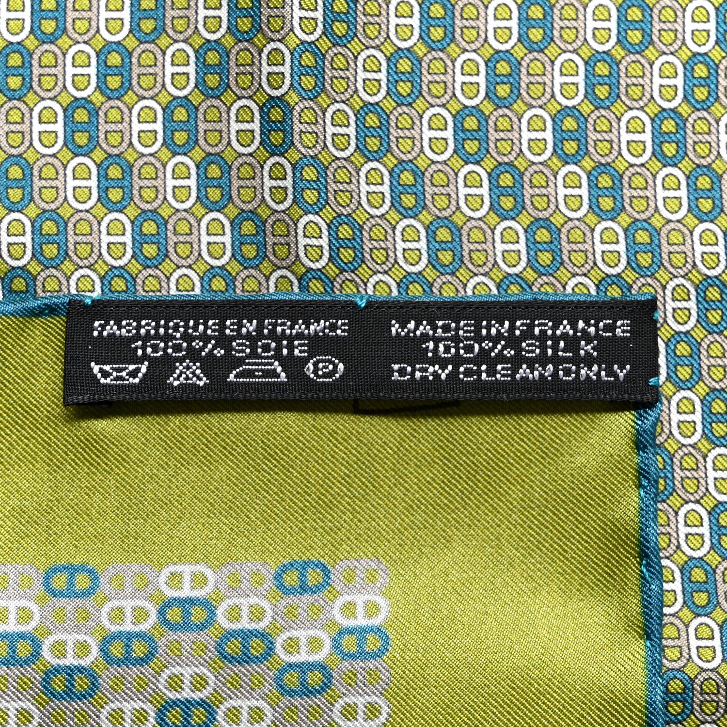 Hermes Silk Pocket Square Scarf 2 of 4