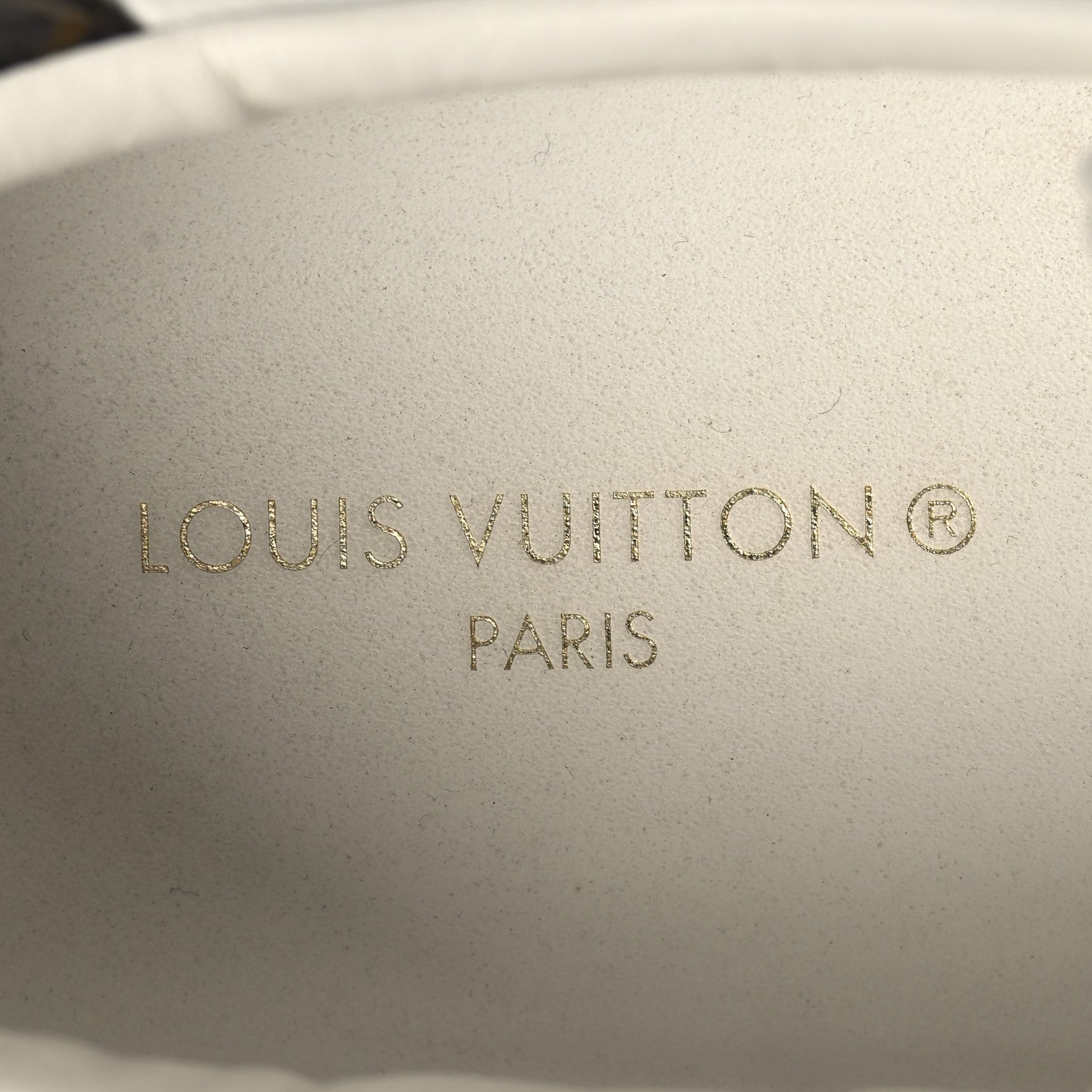 Louis Vuitton Calfskin Monogram Debossed Time Out Sneakers 39.5 White Gold 9 of 9