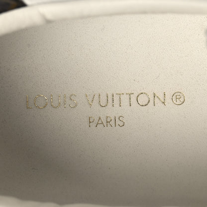Louis Vuitton Calfskin Monogram Debossed Time Out Sneakers 39.5 White Gold 9 of 9