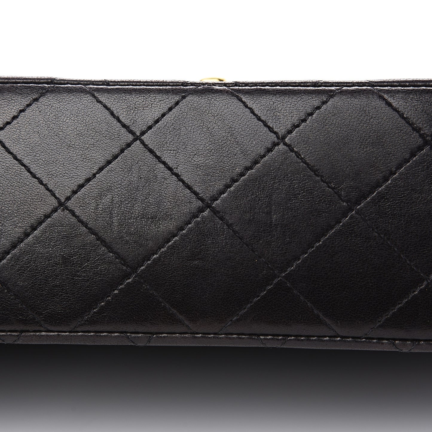 Lambskin Quilted Small Double Flap Black