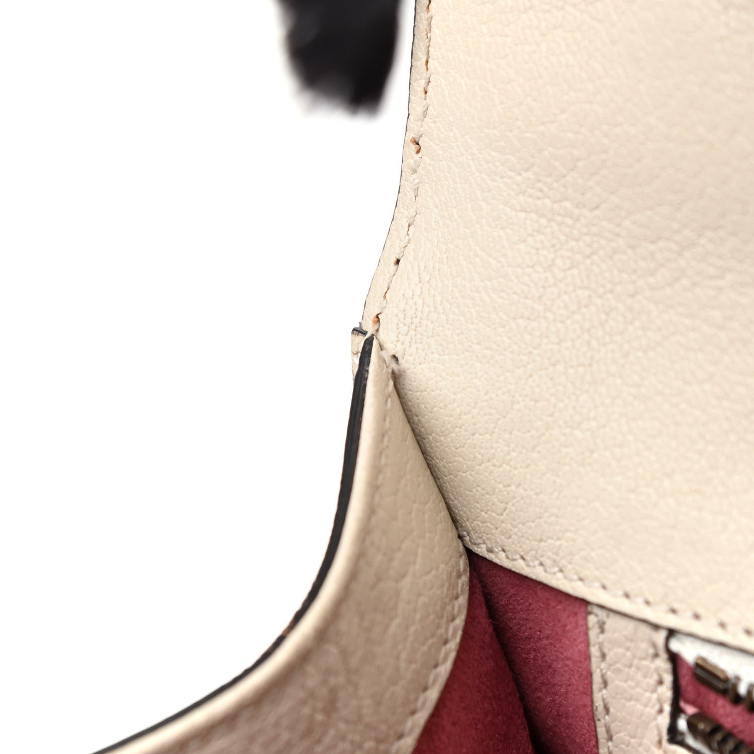 Gucci Calfskin Osiride Future Top Handle Bag Mystic White Hibiscus Red Black 14 of 14
