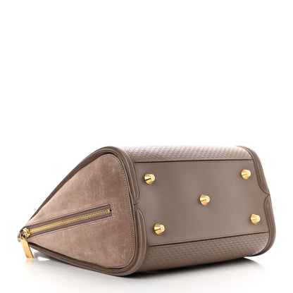 Alexander McQueen Calfskin Embossed Suede Large Heroine Tan 4 of 15