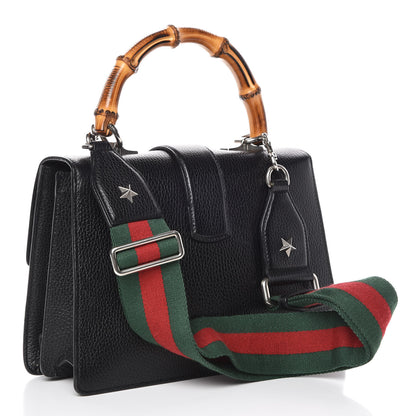 Gucci Dollar Calfskin Crystal Web Medium Dionysus Bamboo Top Handle Bag Black Black Diamond 3 of 11